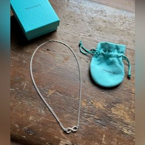 Tiffany & Co. Infinity Pendant on 18inch chain - Necklace (bag and box included)